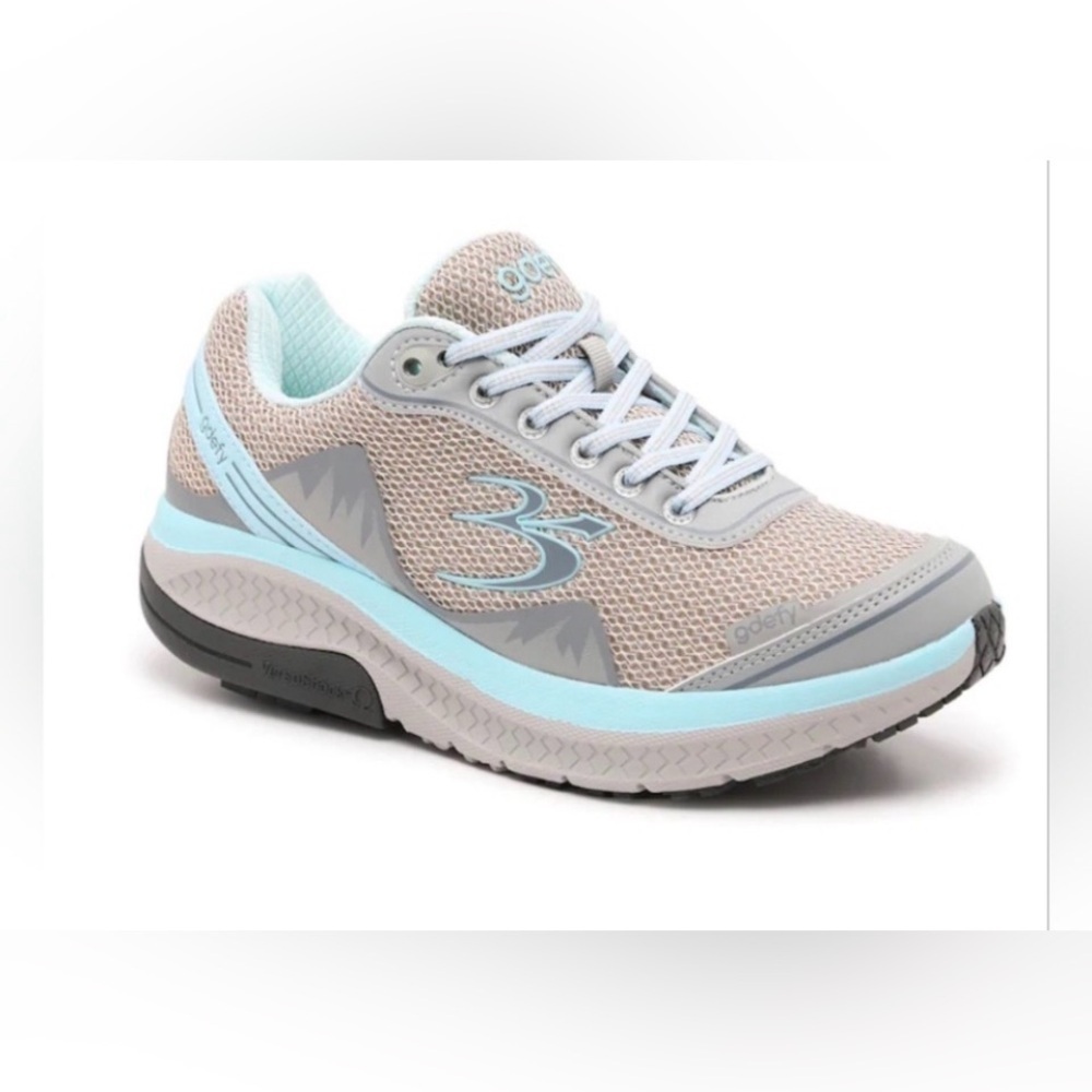 Gravity Defyer Mighty‎ Walk Walking Shoes Sneakers Light Gray/Blue Women's SZ 11